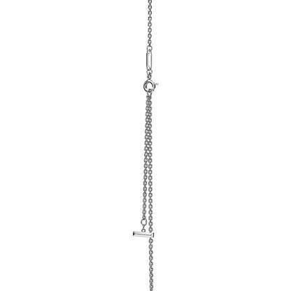 [Lume Jewelry]T CIRCLE PENDENT SILVER NECKLACE