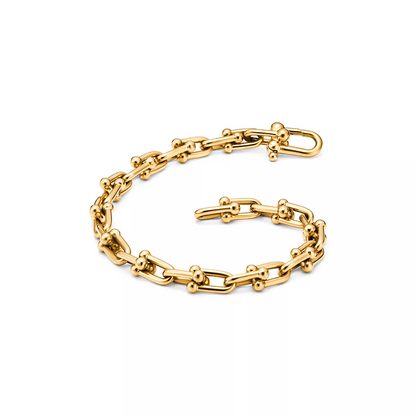 [Lume Jewelry]HARDWEAR SMALL LINK 26 MOTIF GOLD BRACELET
