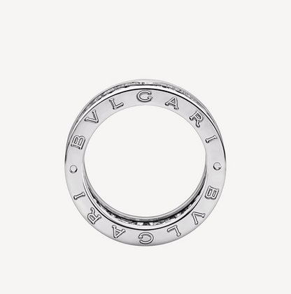[Lume Jewelry]ZERO 1 WITH PAVED DIAMONDS ON THE SPIRAL RING