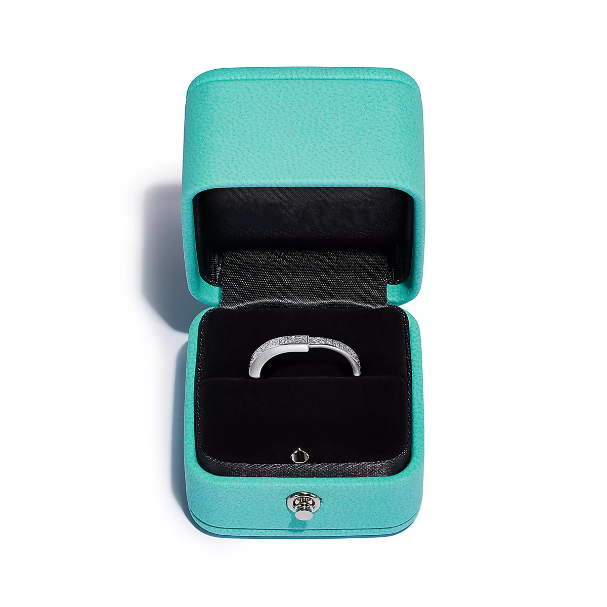 [Lume Jewelry]LOCK RING SILVER DIAMOND PAVED