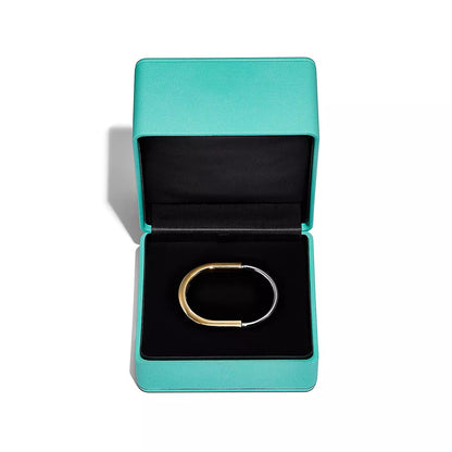 [Lume Jewelry]LOCK BRACELET YELLOW AND WHITE GOLD