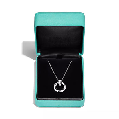 [Lume Jewelry]T CIRCLE PENDENT SILVER NECKLACE