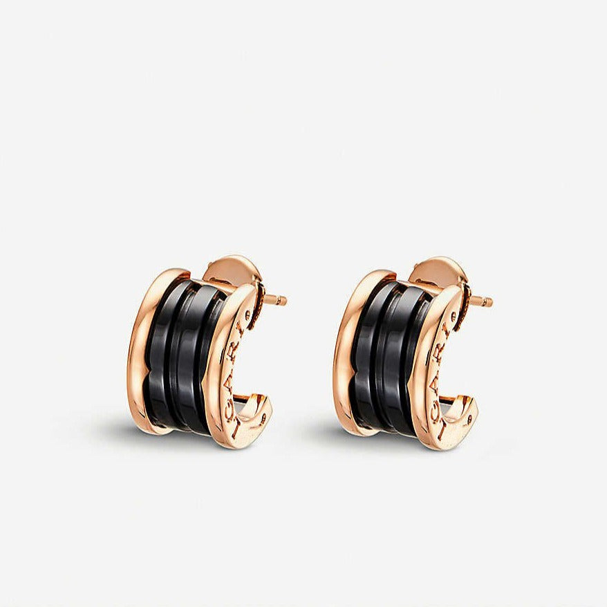 [Lume Jewelry]ZERO 1 PINK GOLD CERAMIC EARRINGS