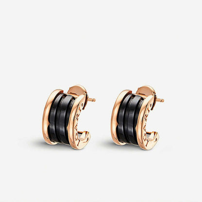 [Lume Jewelry]ZERO 1 PINK GOLD CERAMIC EARRINGS