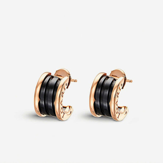 [Lume Jewelry]ZERO 1 PINK GOLD CERAMIC EARRINGS