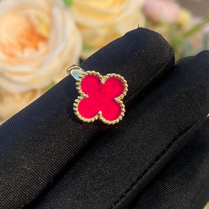[Lume Jewelry]NEW CLOVER PINK ENAMEL RINGS