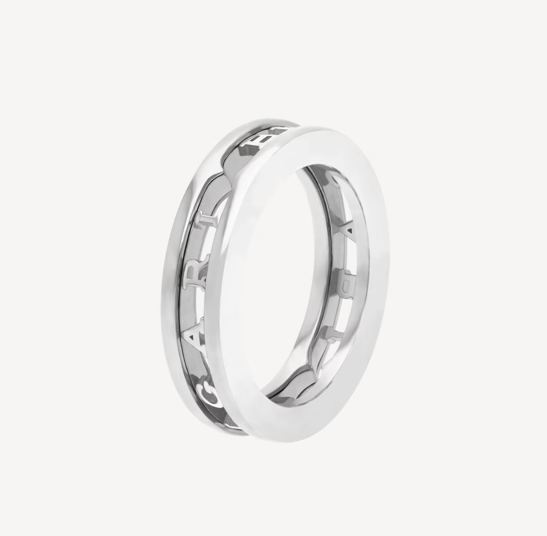 [Lume Jewelry]ZERO 1 ONE-BAND WITH OPENWORK LOGO SPIRAL RING