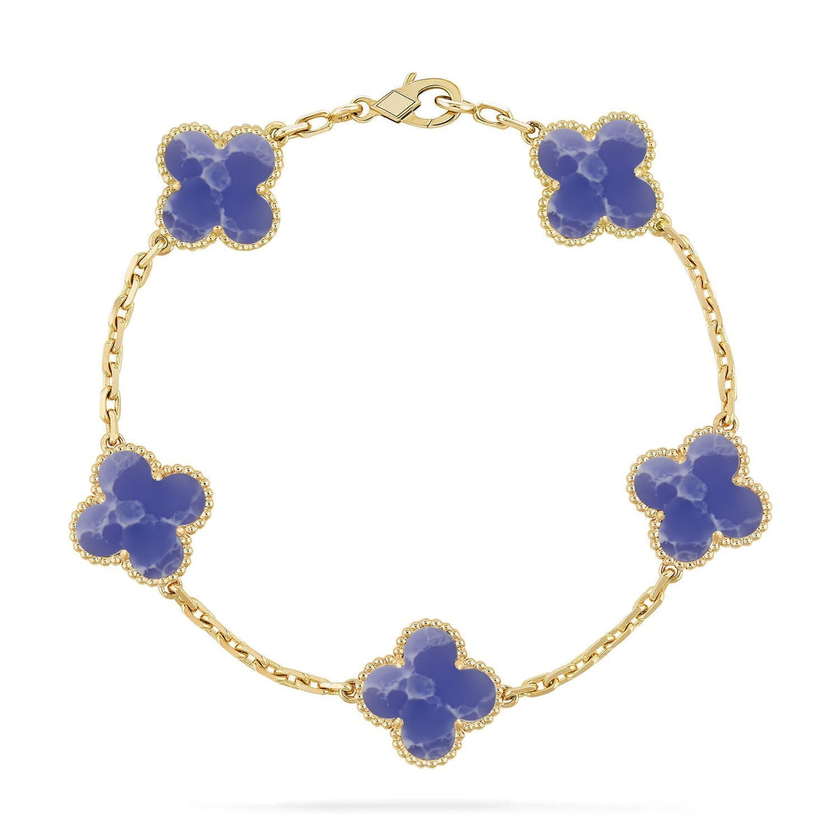 [Lume Jewelry]New CLOVER 5 MOTIF BLUE VEINS BRACELET COLLECTION