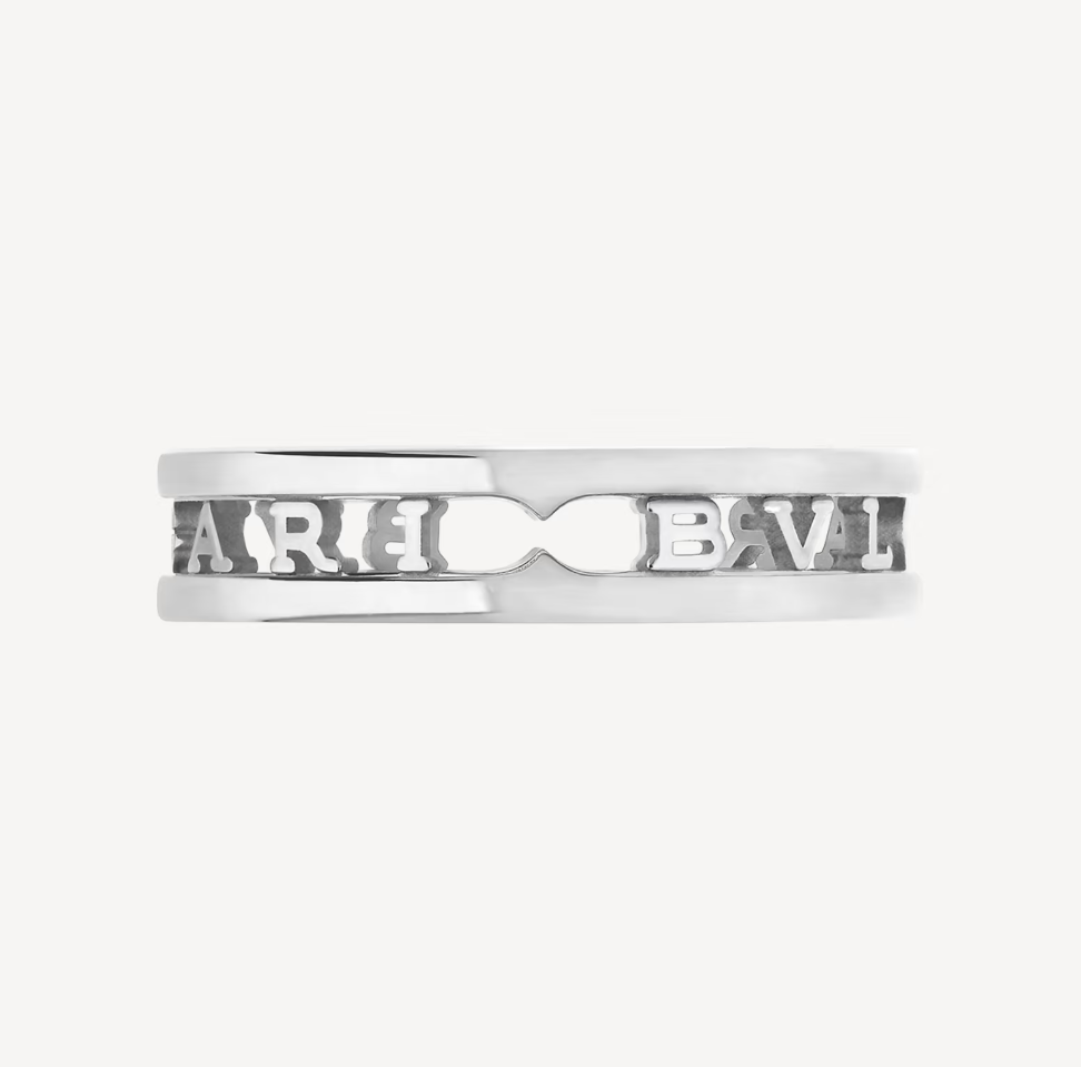 [Lume Jewelry]ZERO 1 ONE-BAND WITH OPENWORK LOGO SPIRAL RING