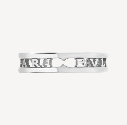 [Lume Jewelry]ZERO 1 ONE-BAND WITH OPENWORK LOGO SPIRAL RING