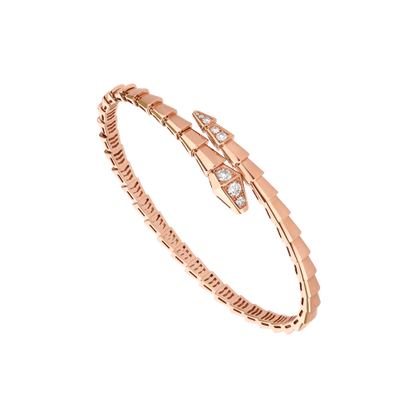 [Lume Jewelry]SERPENTI BRACELET DIAMONDS PINK GOLD