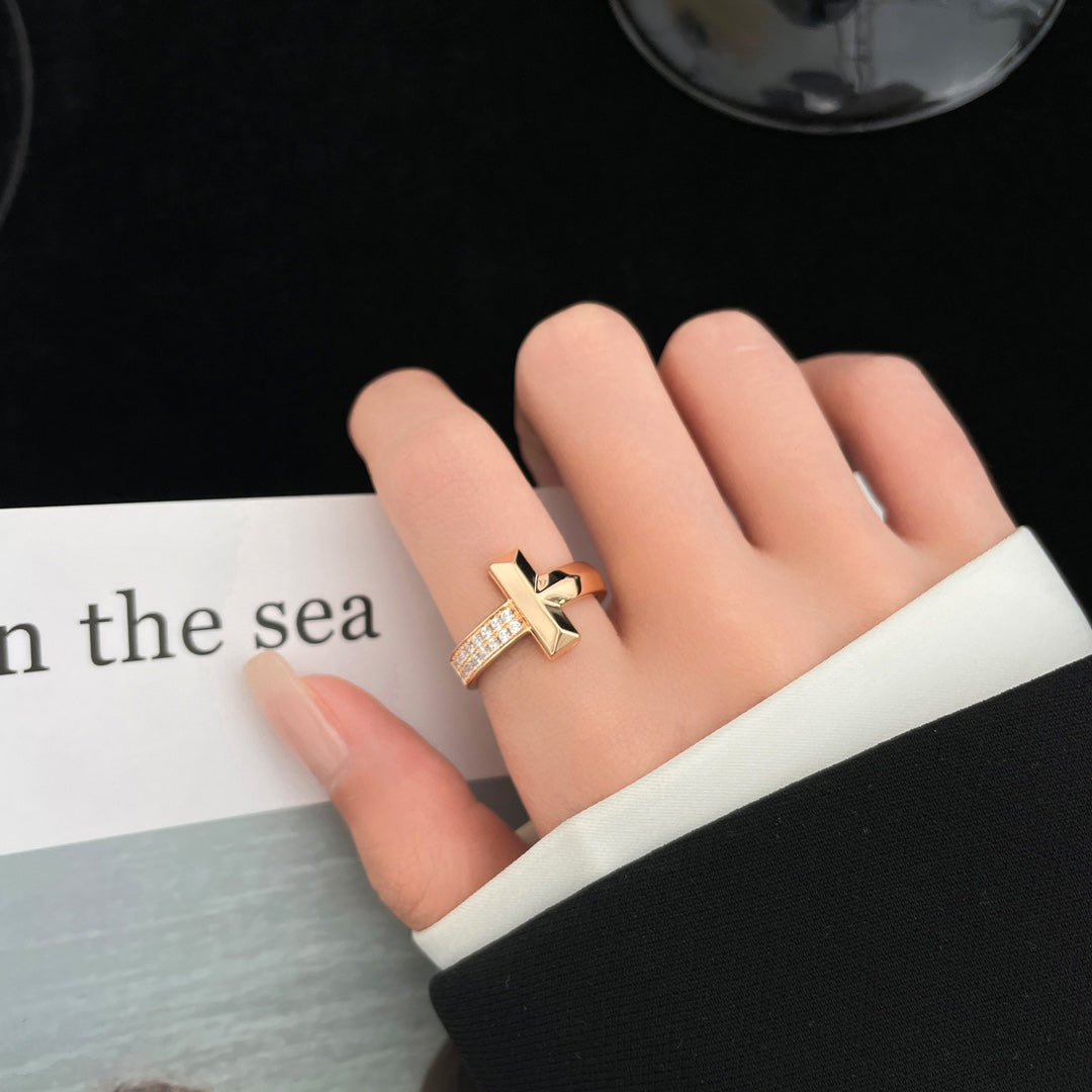 [Lume Jewelry]T WIDE DIAMOND RING