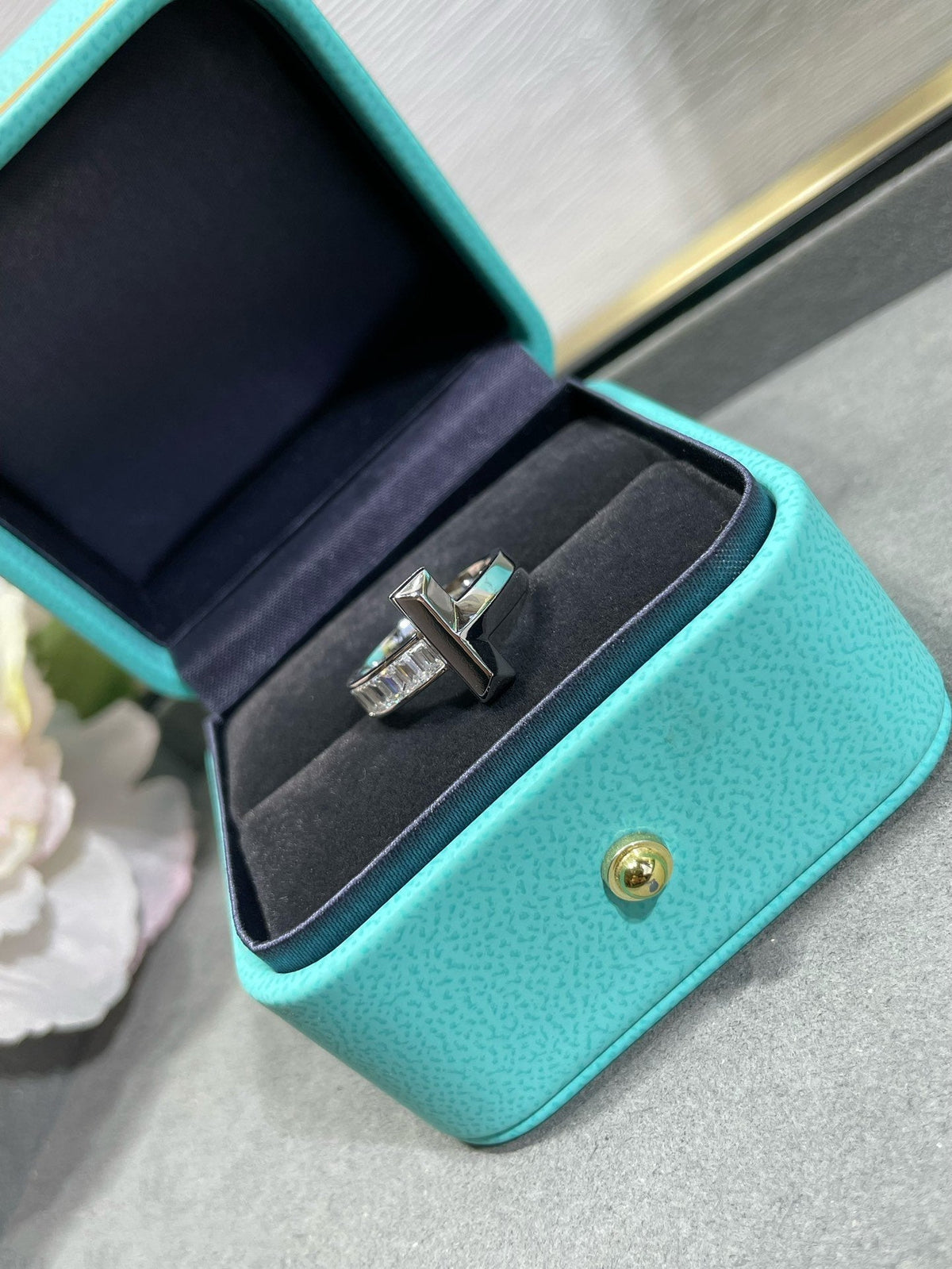 [Lume Jewelry]T1 WIDE 4.5MM DIAMOND RING
