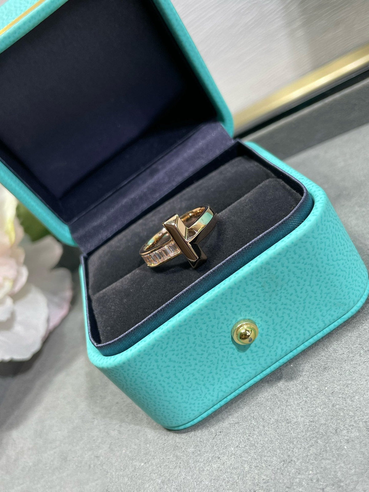 [Lume Jewelry]T1 WIDE 4.5MM DIAMOND RING