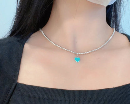 [Lume Jewelry]RETURN TO TIF SILVER BEAD NECKLACE