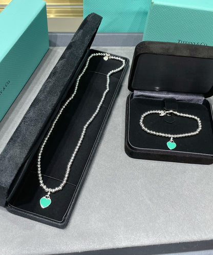 [Lume Jewelry]RETURN TO TIF SILVER BEAD NECKLACE