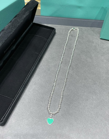 [Lume Jewelry]RETURN TO TIF SILVER BEAD NECKLACE