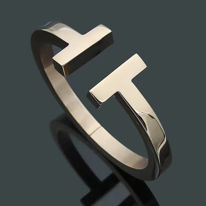 [Lume Jewelry]T SQUARE OPEN BRACELET