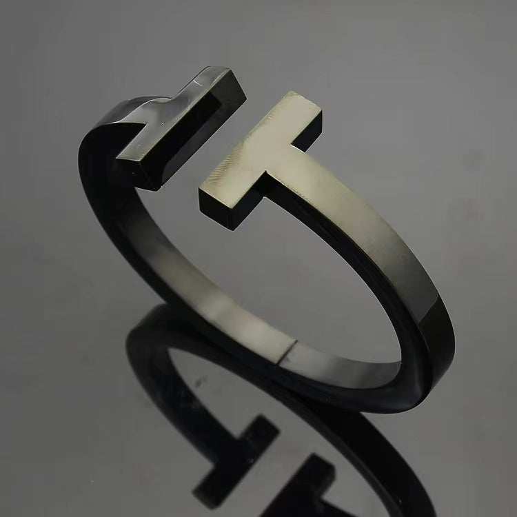 [Lume Jewelry]T SQUARE OPEN BRACELET