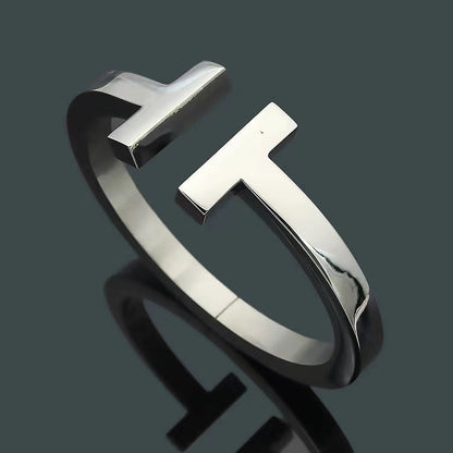 [Lume Jewelry]T SQUARE OPEN BRACELET