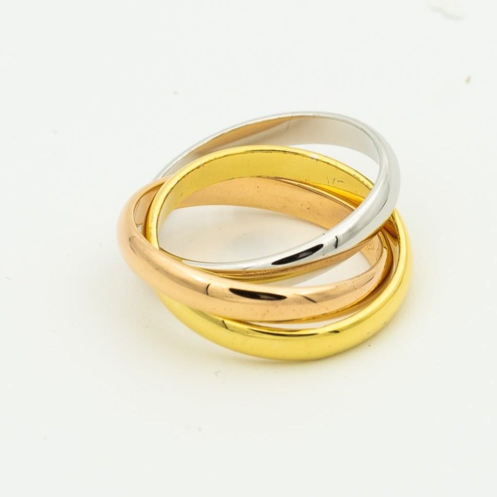 [Lume Jewelry]TRINITY RING GOLD PINK GOLD SILVER