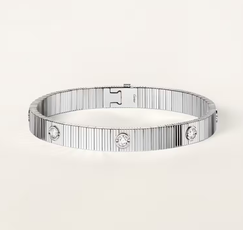 Demo NEW 7 MM 7-DIAMOND HEART-SHAPED BRACELET
