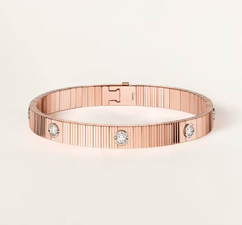 Demo NEW 7 MM 7-DIAMOND HEART-SHAPED BRACELET