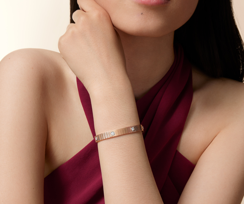 Demo NEW 7 MM 7-DIAMOND HEART-SHAPED BRACELET