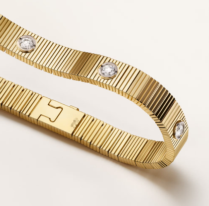 Demo NEW 7 MM 7-DIAMOND HEART-SHAPED BRACELET