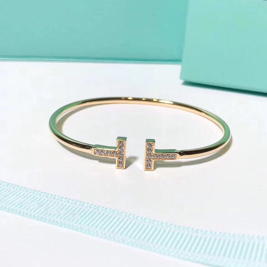 [Lume Jewelry]T BRACELET 1.8MM GOLD DIAMOND