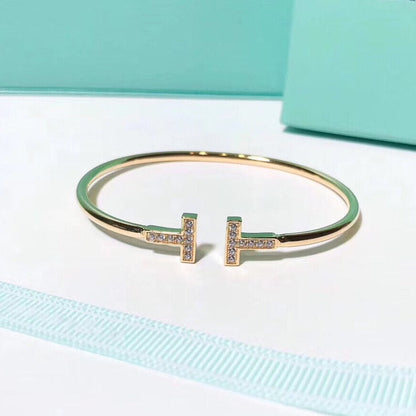 [Lume Jewelry]T BRACELET 1.8MM GOLD DIAMOND