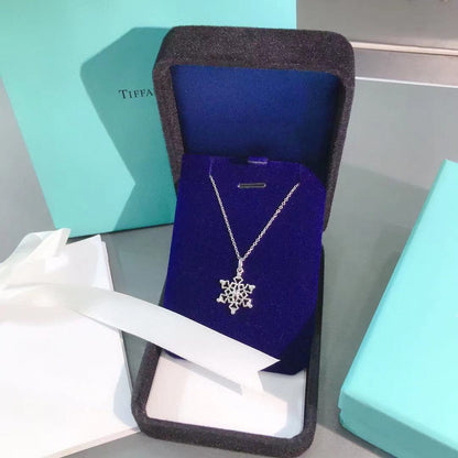 [Lume Jewelry]STERLING SILVER SNOWFLAKE PENDANT NECKLACE