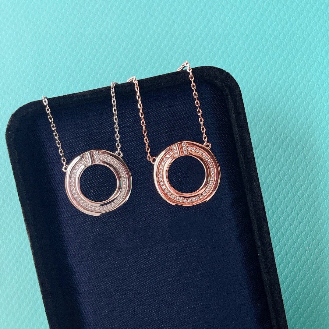 [Lume Jewelry]DIAMOND AND MOTHER OF PEARL CIRCLE PENDANT