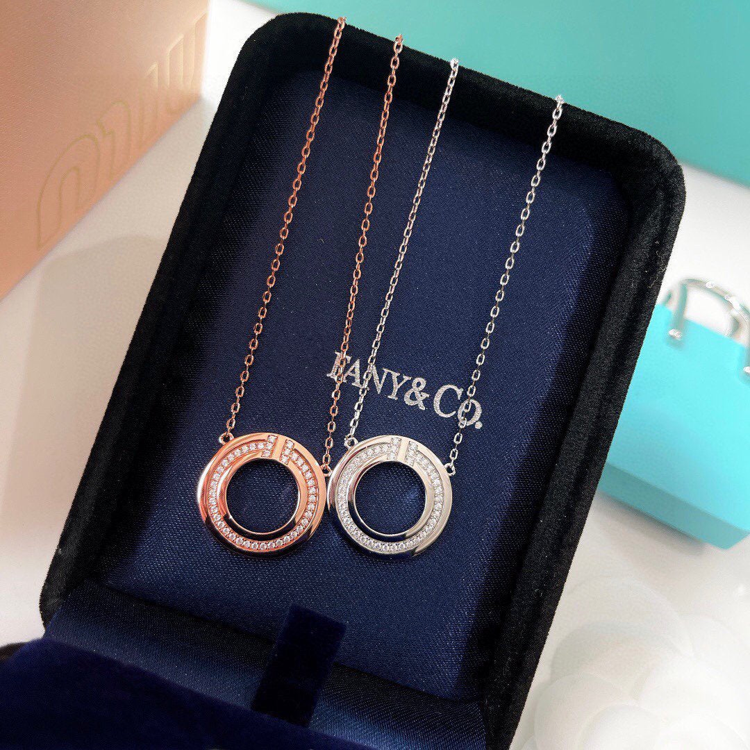 [Lume Jewelry]DIAMOND AND MOTHER OF PEARL CIRCLE PENDANT