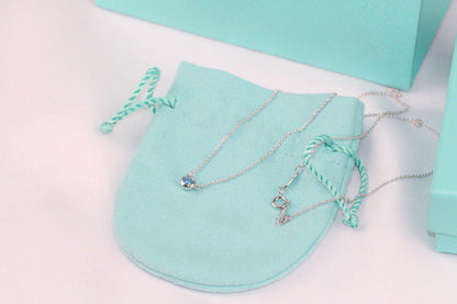[Lume Jewelry]ELSA PERETTI SERIES SINGLE DIAMOND SIMPLE NECKLACE