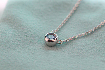 [Lume Jewelry]ELSA PERETTI SERIES SINGLE DIAMOND SIMPLE NECKLACE