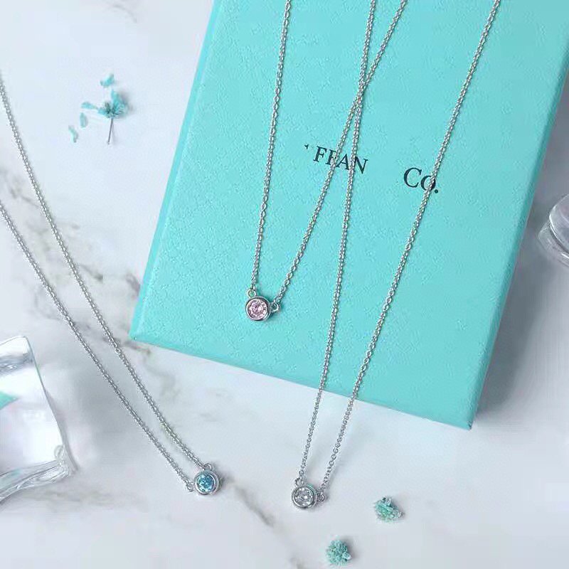 [Lume Jewelry]ELSA PERETTI SERIES SINGLE DIAMOND SIMPLE NECKLACE