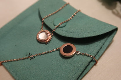 [Lume Jewelry]DIAMOND CIRCLE PINK GOLD BRACELET