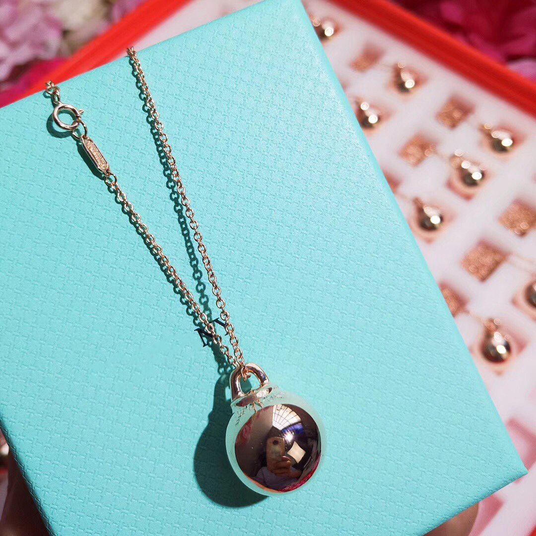 [Lume Jewelry]HARDWEAR PENDENTIF BALL ROSE NECKLACE