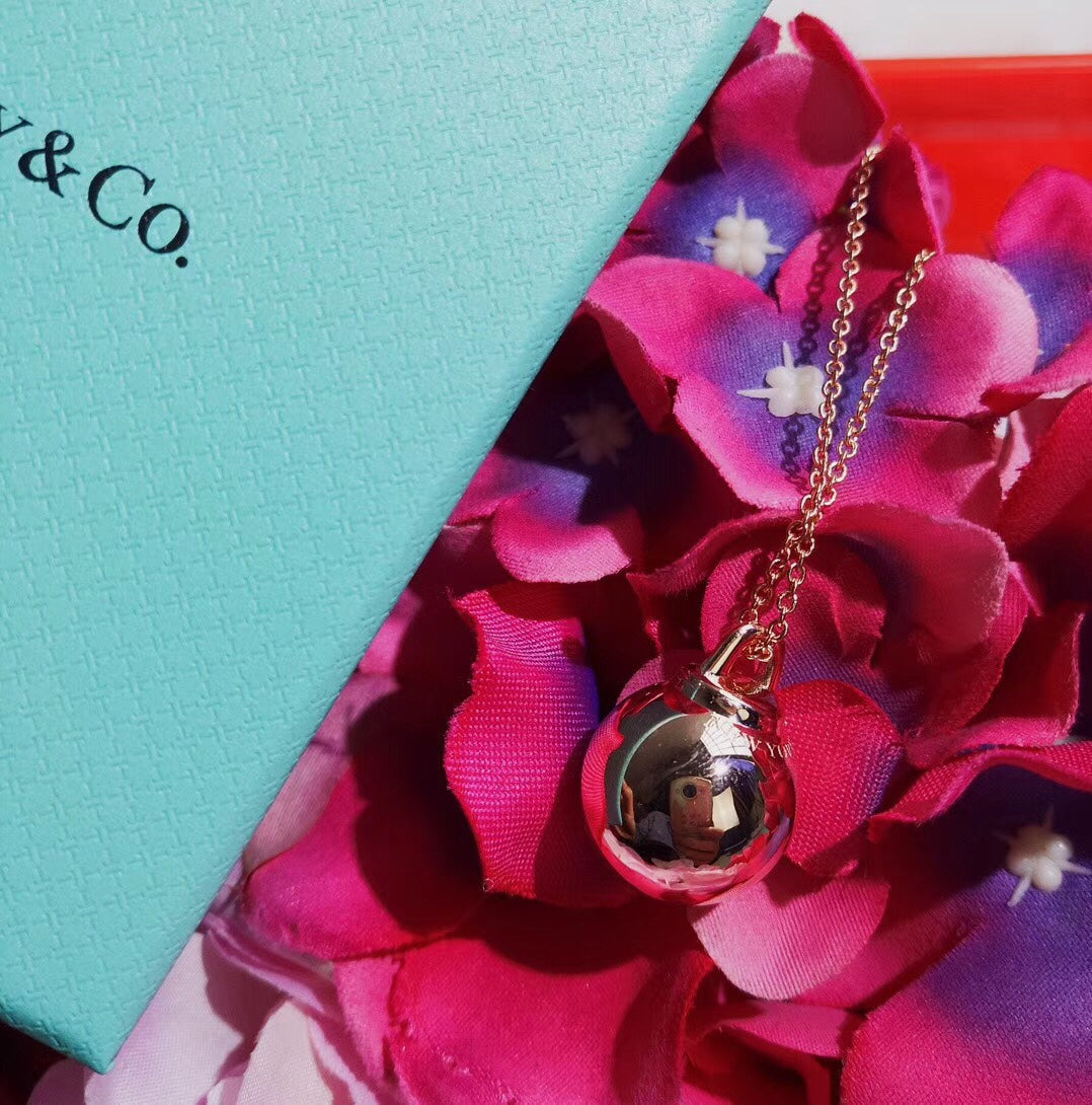 [Lume Jewelry]HARDWEAR PENDENTIF BALL ROSE NECKLACE