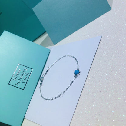 [Lume Jewelry]YARD TURQUOISE NECKLACE SILVER