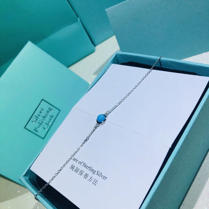 [Lume Jewelry]YARD TURQUOISE NECKLACE SILVER
