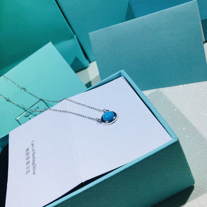 [Lume Jewelry]YARD TURQUOISE NECKLACE SILVER