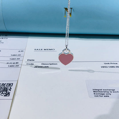 [Lume Jewelry]SMALL HEART TAG PENDANT STERLING SILVER