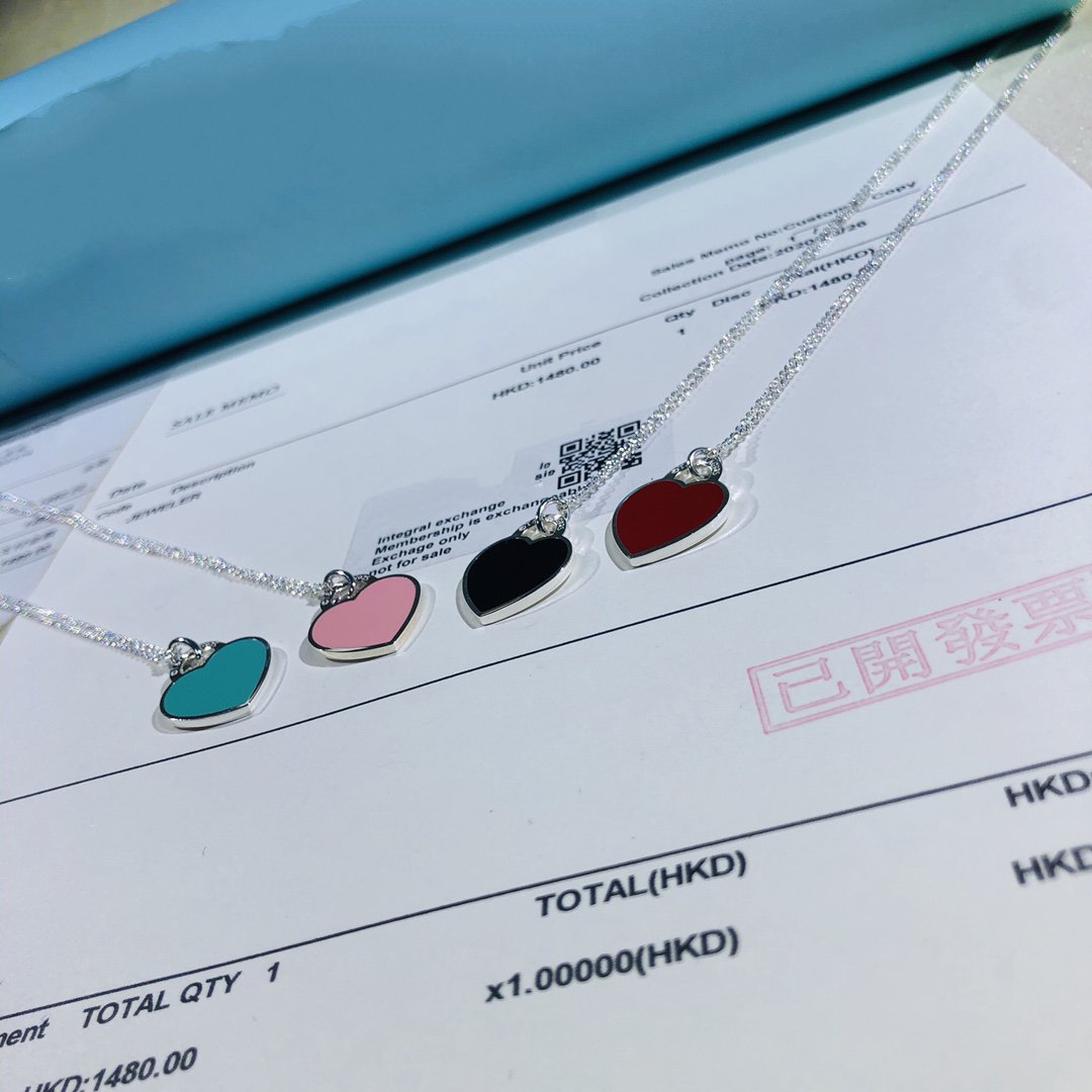 [Lume Jewelry]SMALL HEART TAG PENDANT STERLING SILVER