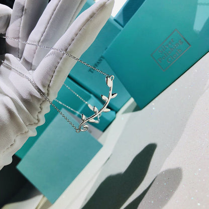 [Lume Jewelry]PALOMA PICASSO STERLING SILVER OLIVE BRANCH NECKLACE
