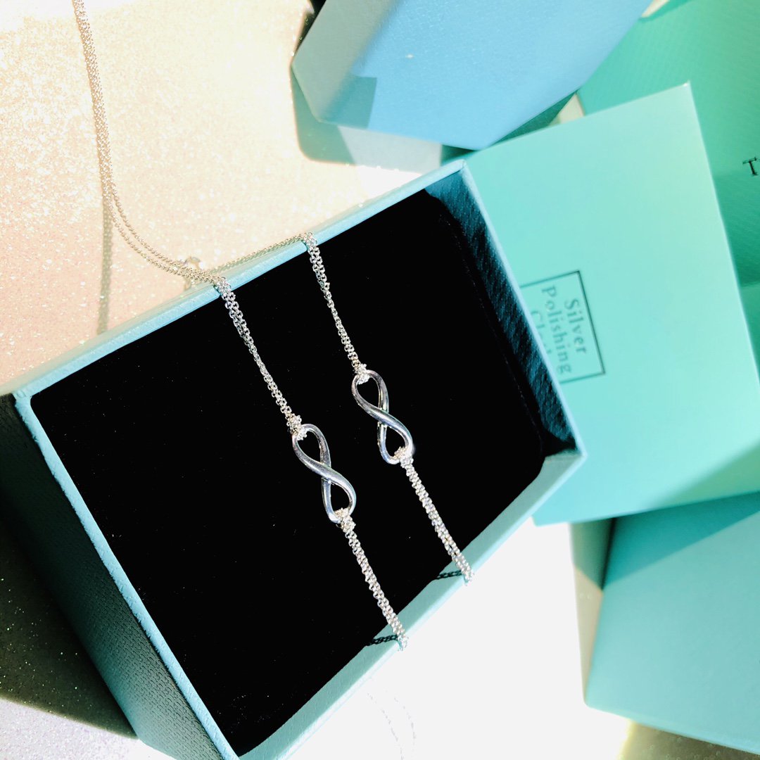 [Lume Jewelry]SILVER INFINITY DOUBLE CHAIN NECKLACE