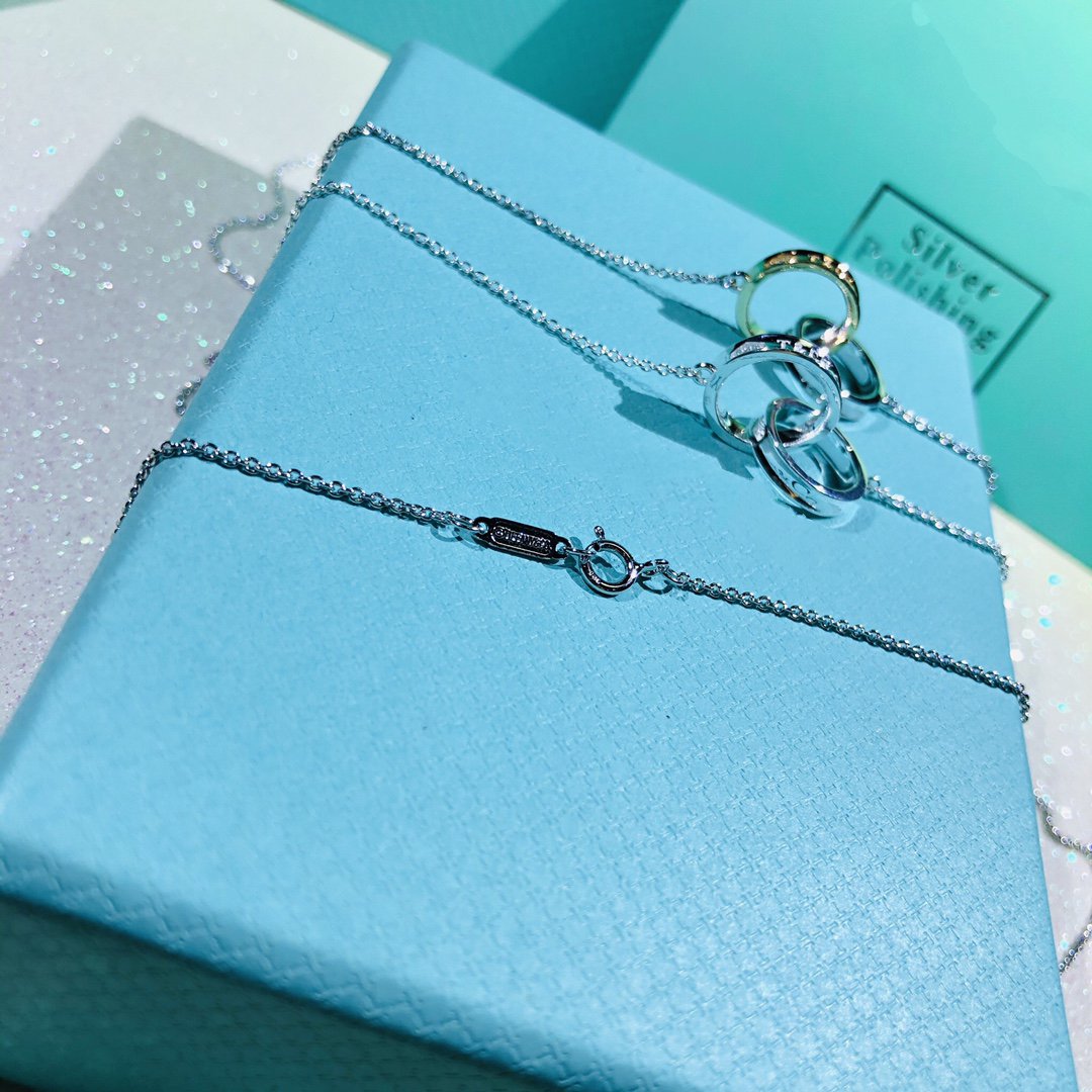 [Lume Jewelry]INTERLOCKING CIRCLES PENDANT SMALL NECKLACE