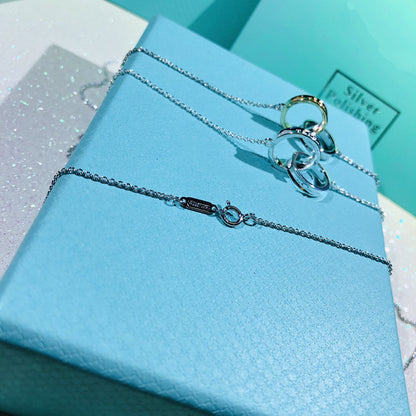 [Lume Jewelry]INTERLOCKING CIRCLES PENDANT SMALL NECKLACE