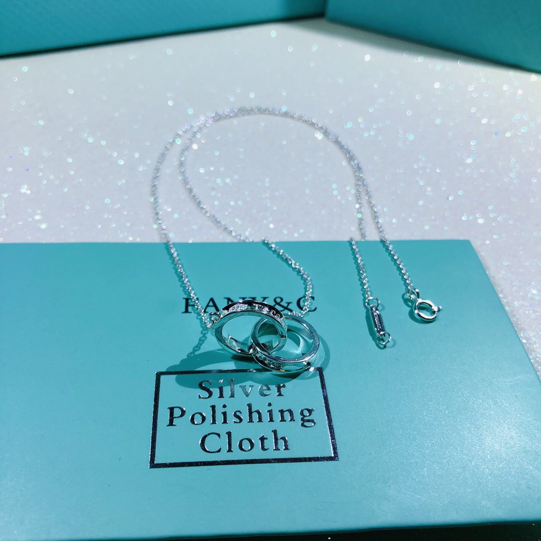 [Lume Jewelry]INTERLOCKING CIRCLES PENDANT SMALL NECKLACE